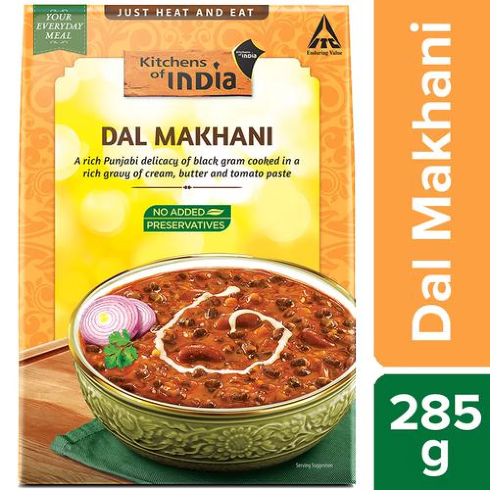 Kitchens Of India Dal Makhani - Ready To Eat Indian Dish, 285 g Carton-1.webp